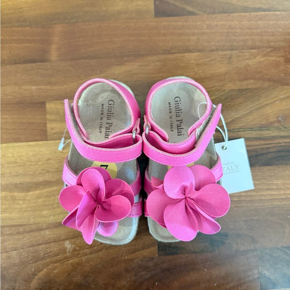 Adorable Pink Sandals with Floral Accents